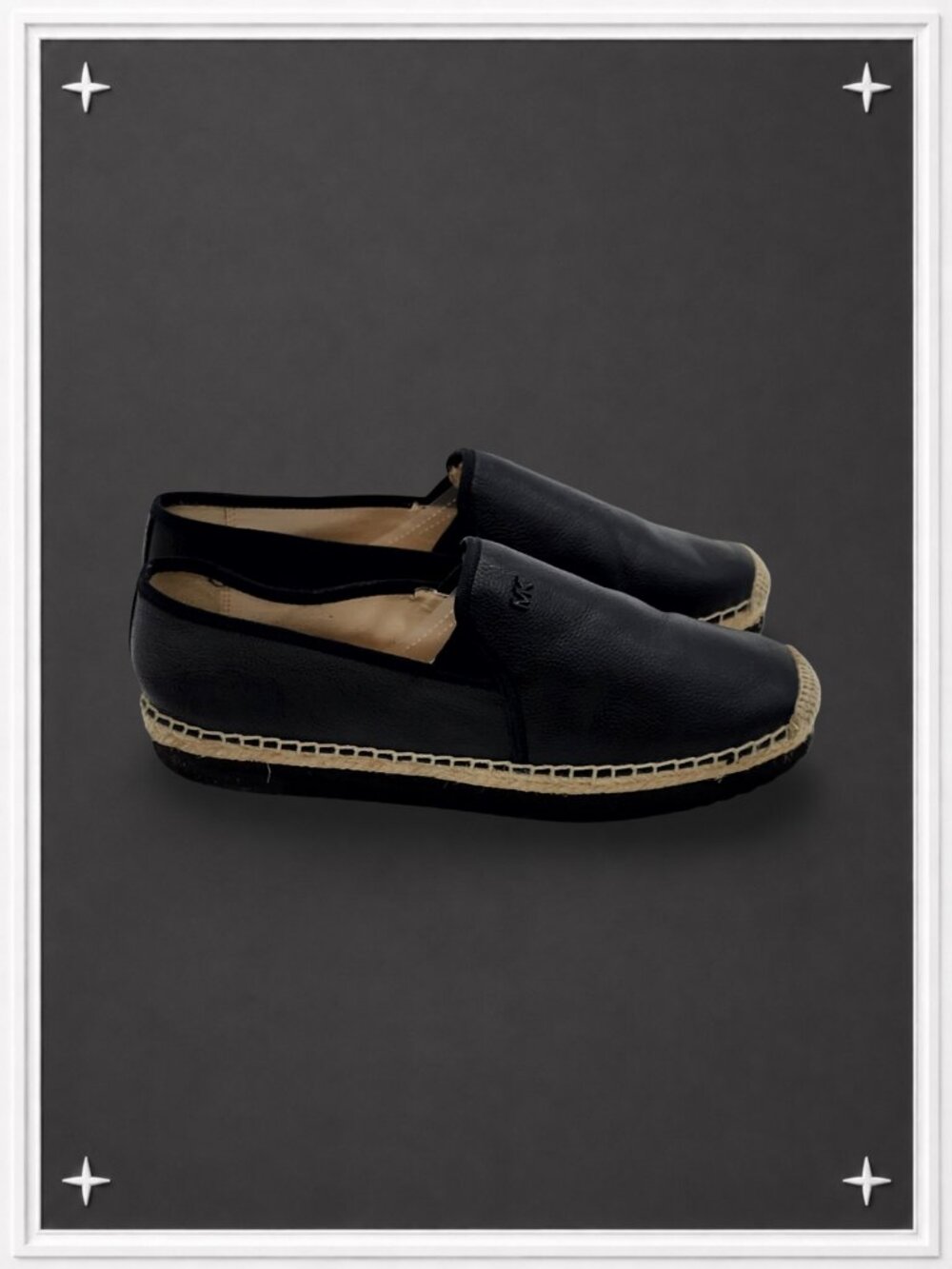 Black Kendrick Espadrille Platform Flats by Michael Kors | Women's 9